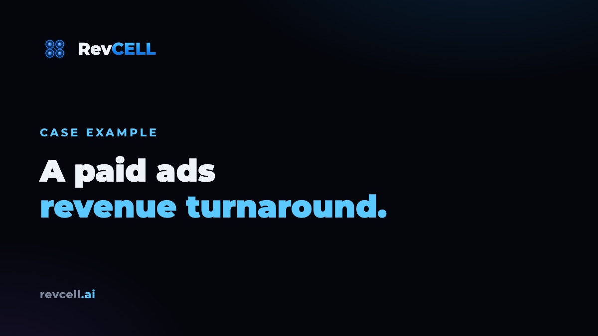A Paid Ads Revenue Turnaround Example for a Stem Cell Clinic