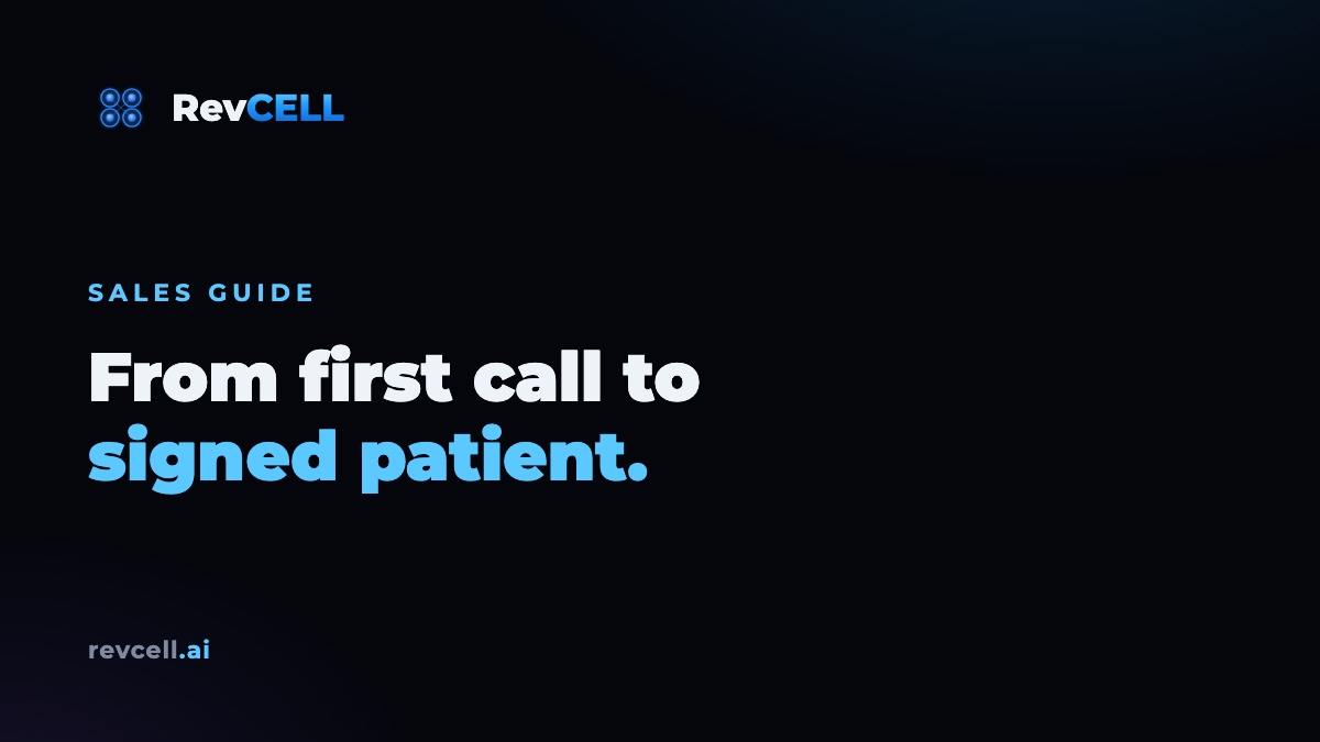 The Stem Cell Clinic Sales Guide: From First Call to Signed Patient
